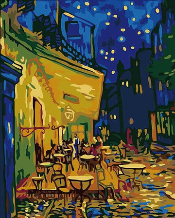 Van Gogh Art 'Café Terrace at Night' Paint By Numbers Kit