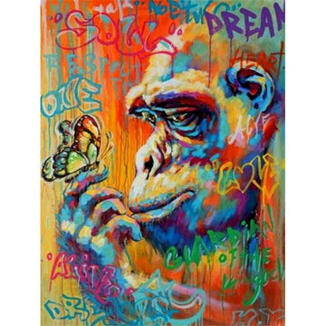 Gorilla 'Butterfly Dream' Paint By Numbers Kit
