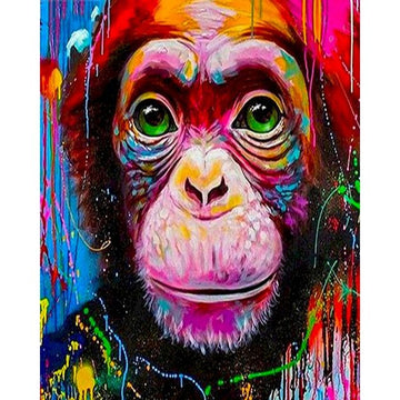 Macaque 'Brilliant Face' Paint By Numbers Kit