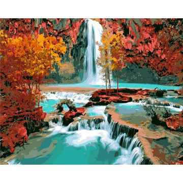 Stunning Havasu Waterfall Paint By Numbers Kit