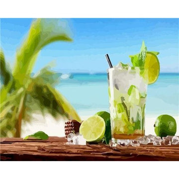 Citrus Fruit 'Cocktail | Vodka Lime' Paint By Numbers Kit