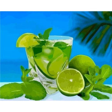 Citrus Fruit 'Fresh Lime Juice' Paint By Numbers Kit