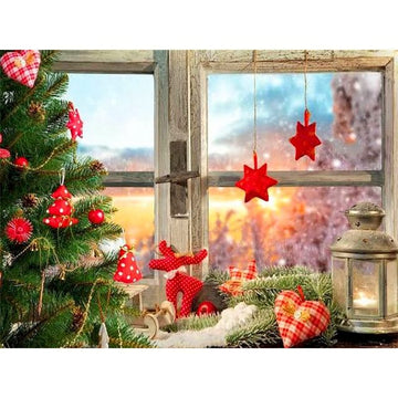 Christmas Corner 'Christmas Tree and Lantern' Paint By Numbers Kit