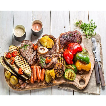 Tasty Platter 'Grilled Meat and Veggies' Paint By Numbers Kit