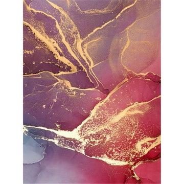 Colorful Frame 'Purple and Pink | Dash of Gold' Paint By Numbers Kit