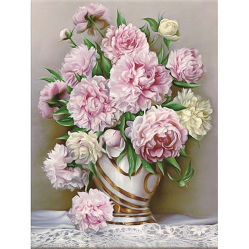 Carnation Flower Bouquet Paint By Numbers Kit