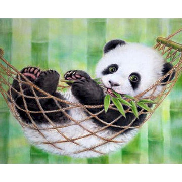 Panda On Hammock Paint By Numbers Kit