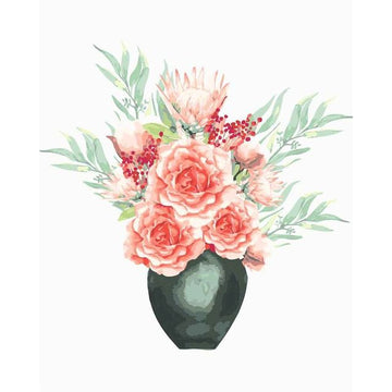 Blooming Rose Paint By Numbers Kit