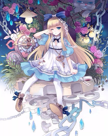 Alice in Wonderland 'Airis Riedel' Paint by Numbers Kit