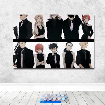 Detective Conan 'Red and Black Collision Series' Paint By Numbers Kit