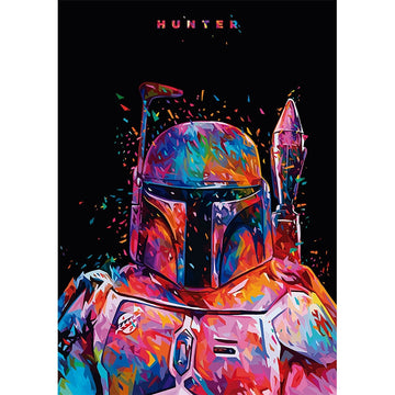 Modern Art 'Boba Fett' Paint By Numbers Kit