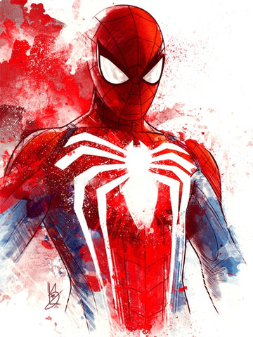 Abstract Art 'The Stark Industries Spiderman' Paint by Numbers Kit