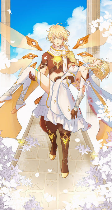 Genshin Impact 'Aether x Lumine' Paint by Numbers Kit