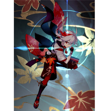 Genshin Impact Elemental Splash Art 'Kaedehera Kazuha' Paint by Numbers Kit