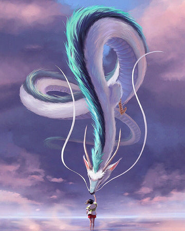 Spirited Away 'Chihiro and Haku' Paint by Numbers Kit