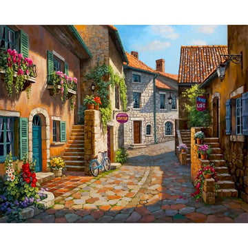 Stone Village 'Coffee House' Paint By Numbers Kit