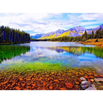 Colorado 'Sunrise at Bear Lake' Paint By Numbers Kit