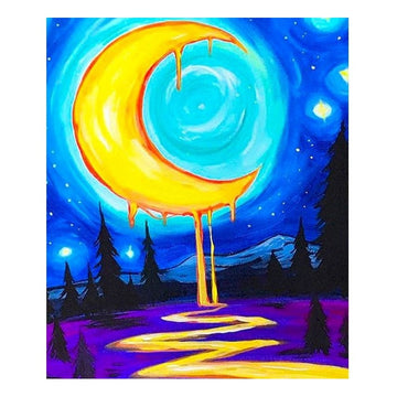 Dripping Moon Dream Paint By Numbers Kit