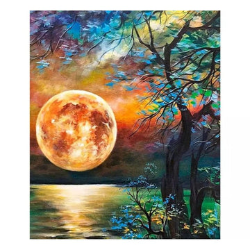 Blood Moon Over The Horizon Paint By Numbers Kit