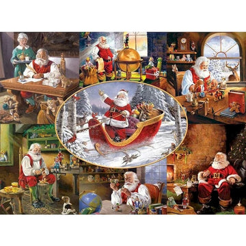 Christmas 'Santa Claus Collage' Paint By Numbers Kit