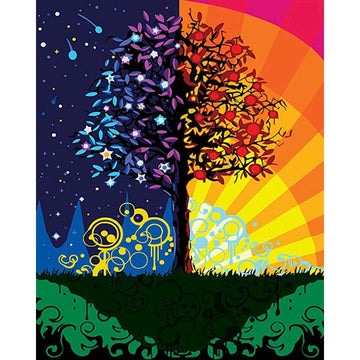 Day And Night Pop Art Paint By Numbers Kit