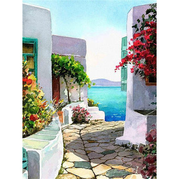 Italy 'Villa at Lake Como' Paint By Numbers Kit