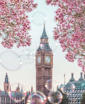 London Big Ben 'Bubbly' Paint By Numbers Kit