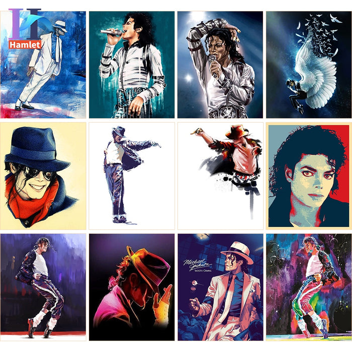 Michael Jackson 'Another Part of Me' Paint by Numbers Kit