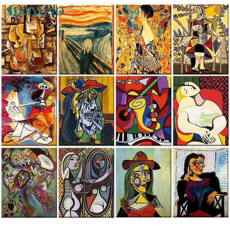 Pablo Picasso 'Seated Woman' Paint by Numbers Kit