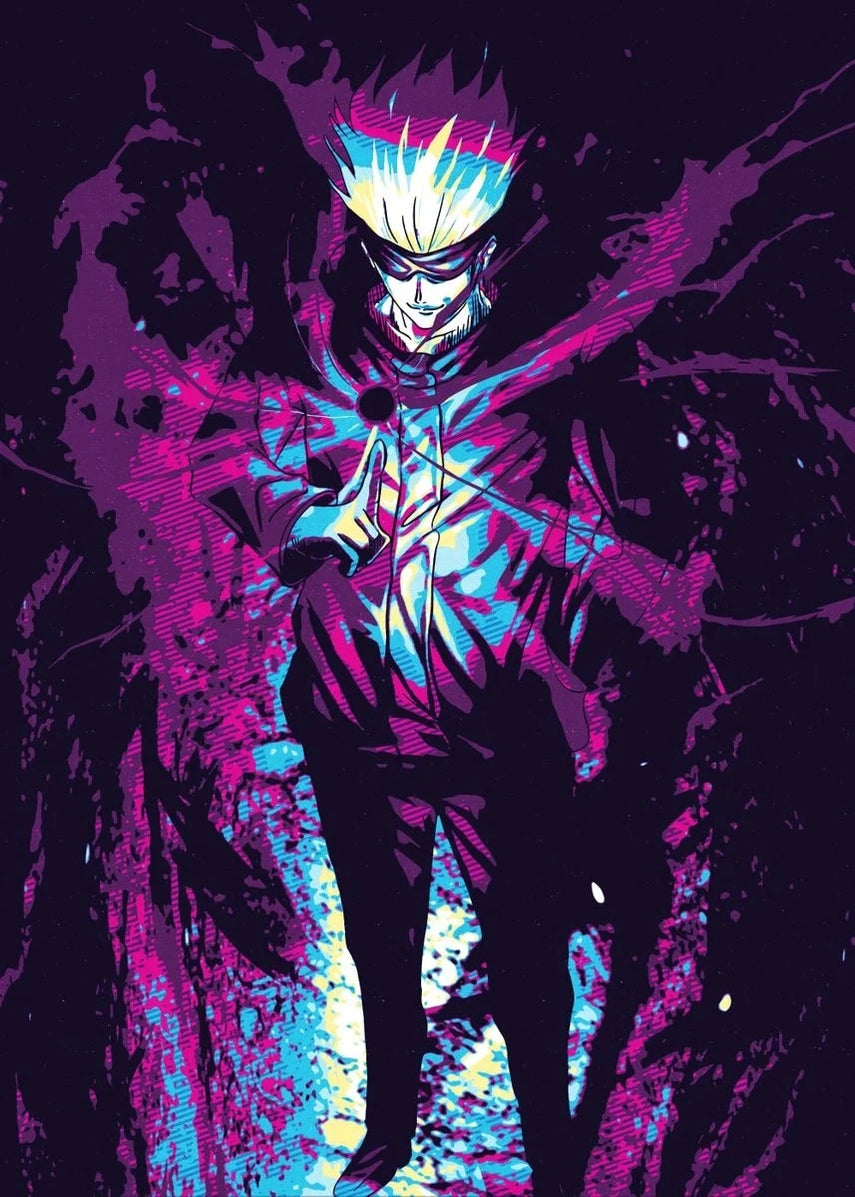 Goj Color By Numbers Jujutsu Kaisen 'Satoru Gojo' Paint by Numbers Kit — Lil Paint Shop