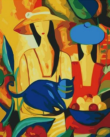 Picasso Art 'Woman with Cat' Paint By Numbers Kit