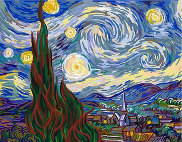 Van Gogh Art 'The Starry Night' Paint By Numbers Kit