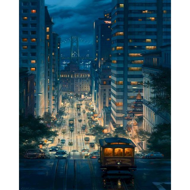 San Francisco Evening Scene 'Version 11.0' 
Paint By Numbers Kit