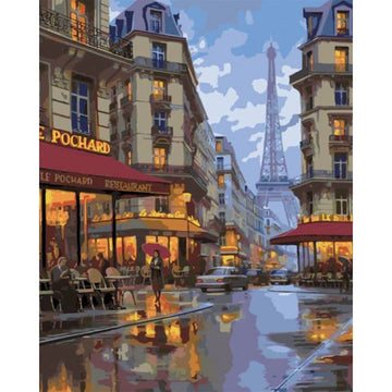 Beautiful City of Paris Paint By Numbers Kit