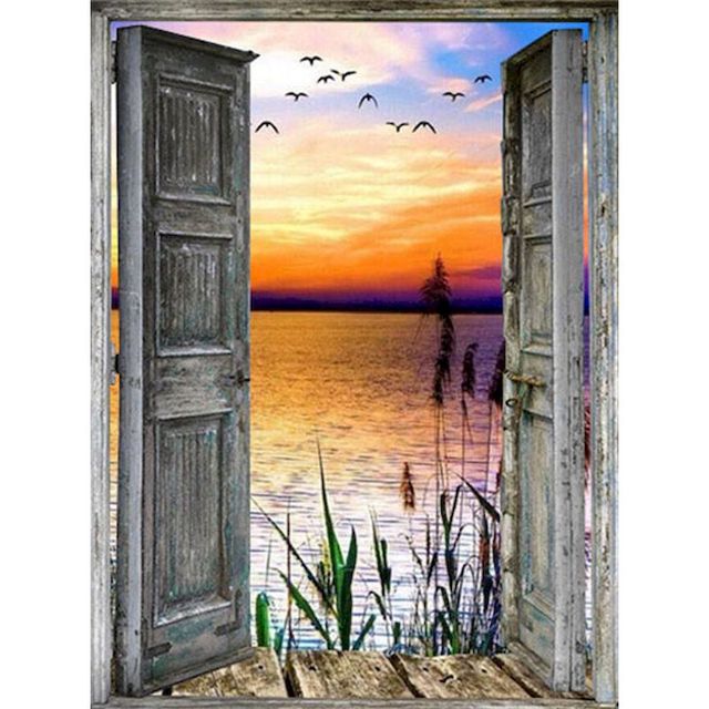 Open Door to The Sea 'Flying Seagull' Paint By Numbers Kit
