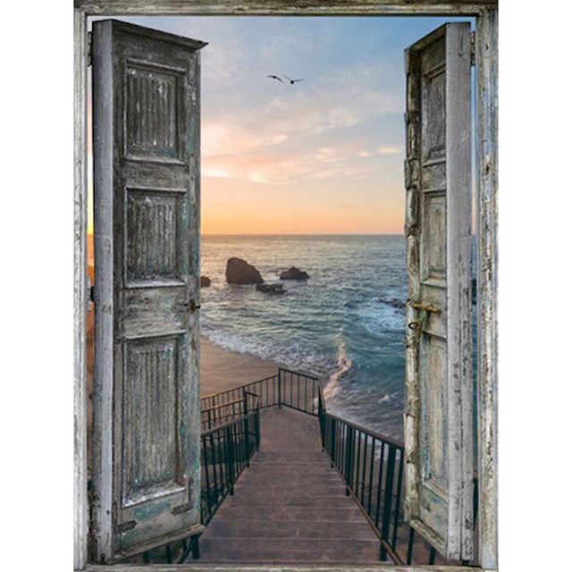 Open Door to The Sea 'Stairs' Paint By Numbers Kit