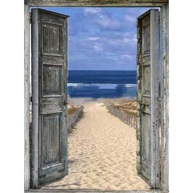 Open Door to The Sea 'Beach Waves' Paint By Numbers Kit