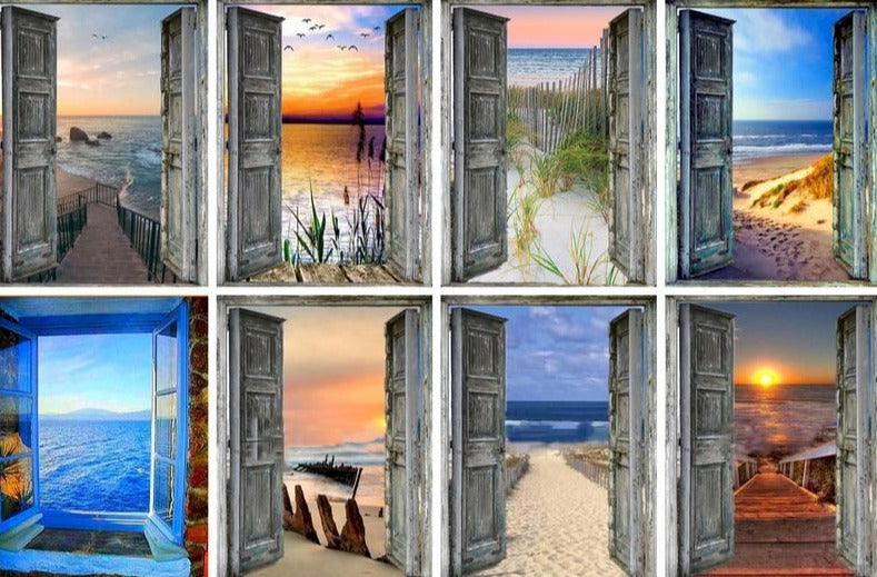 Open Door to The Sea 'Stairs' Paint By Numbers Kit
