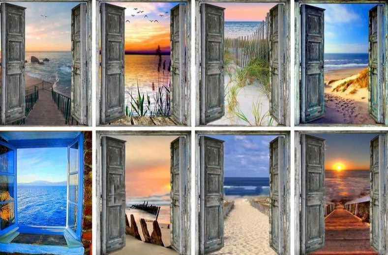 Open Door to The Sea 'Beach Waves' Paint By Numbers Kit