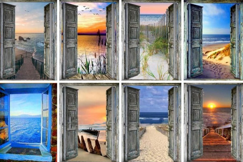Open Door to The Sea 'Foot Print in the Sand' Paint By Numbers Kit