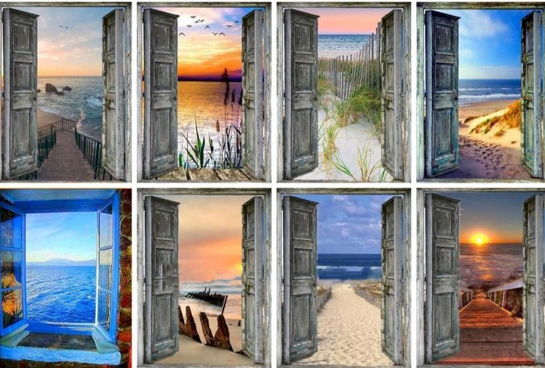 Open Window to The Sea 'Ocean View' Paint By Numbers Kit