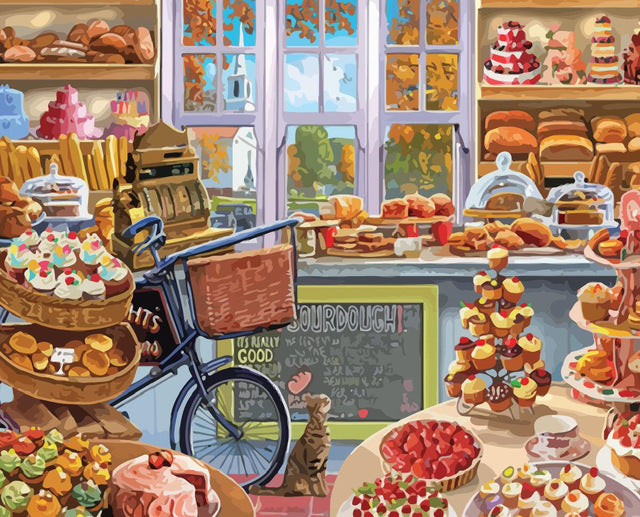 Bakeshop 'Sweet Pastries' Paint By Numbers Kit