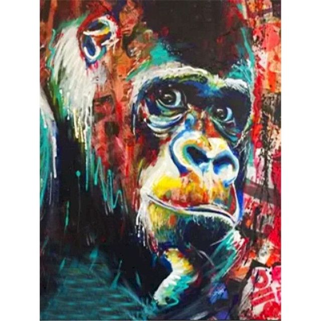 Gorilla 'Red Look' Paint By Numbers Kit