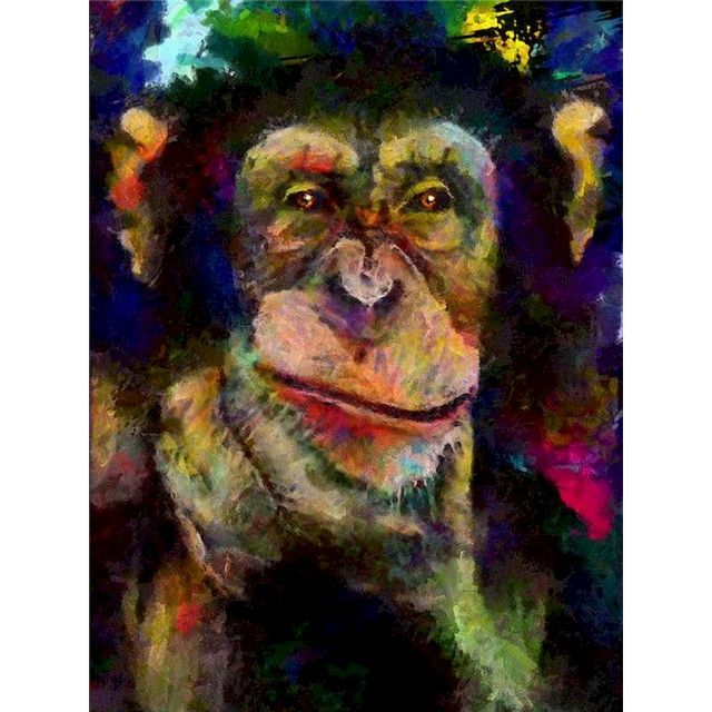 Macaque 'Adorable Monkey' Paint By Numbers Kit