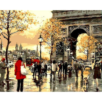 Paris Monument 'Arc de Triomphe' Paint By Numbers Kit