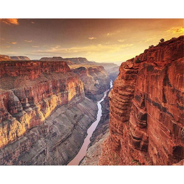Grand Canyon National Park 'Sunrise at Toroweap' Paint By Numbers Kit