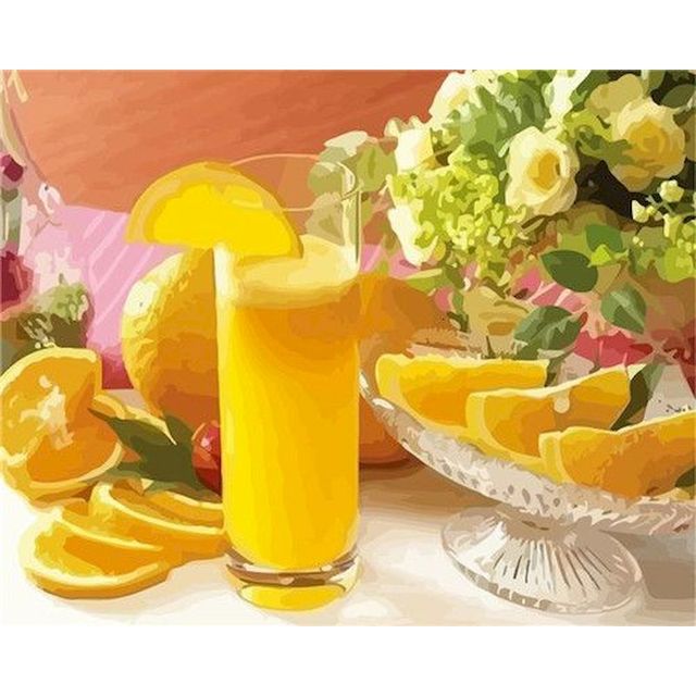 Citrus Fruit 'Freshly Squeeze Orange' Paint By Numbers Kit