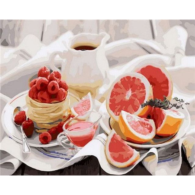 Citrus Fruit 'Grapefruit and Berries' Paint By Numbers Kit