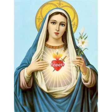 Mary 'Devotion to the Immaculate Heart' Paint By Numbers Kit