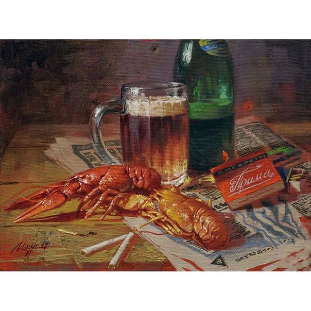 Cerveza Night and Crayfish Paint By Numbers Kit